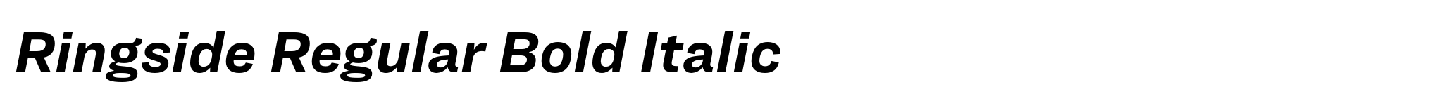 Ringside Regular Bold Italic image